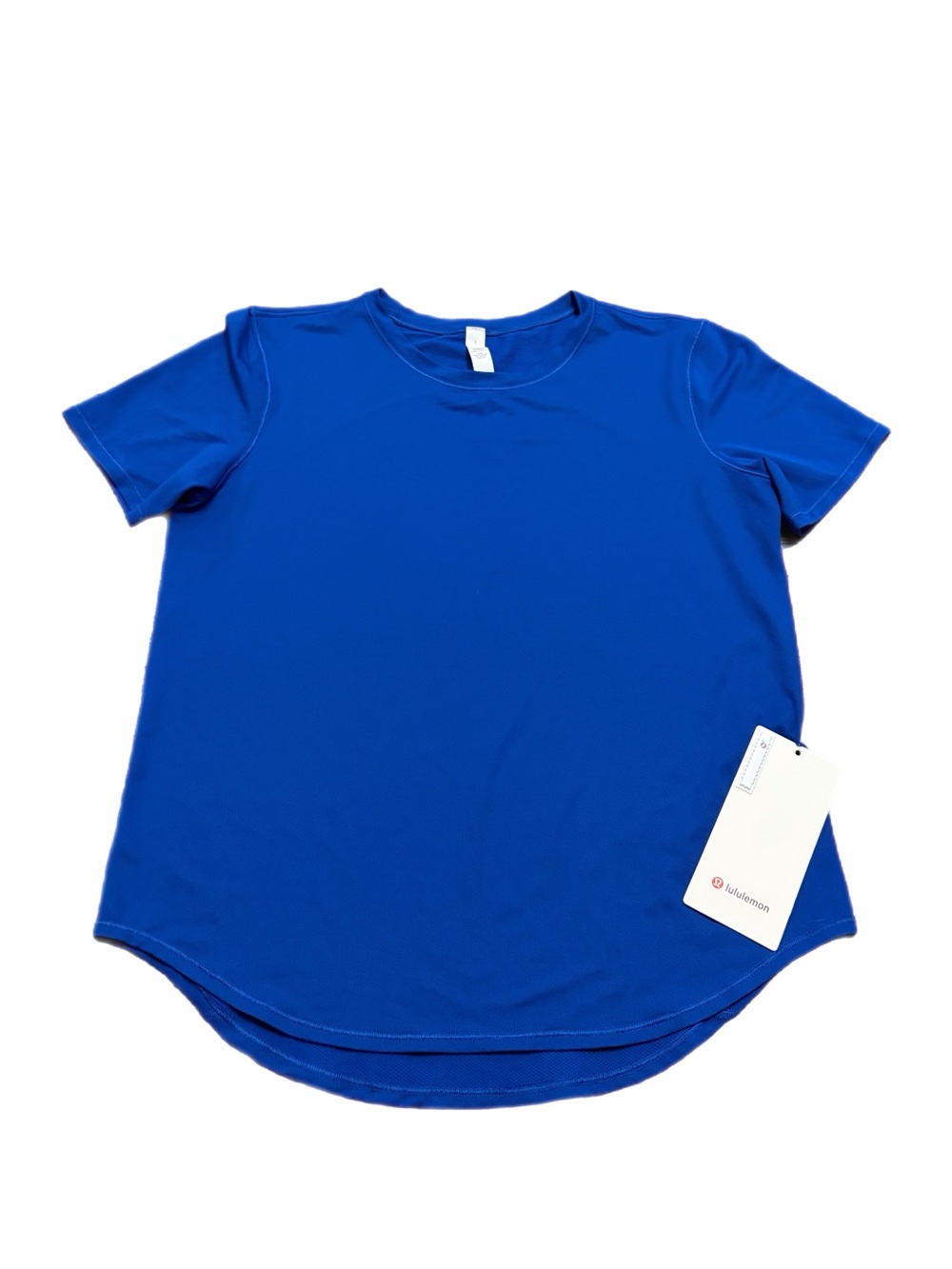 NWT Lululemon High Neck Running and Training T-Shirt (Symphony Blue) Size 6